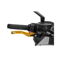Puig 4.0 brake lever fixed short gold and red selector