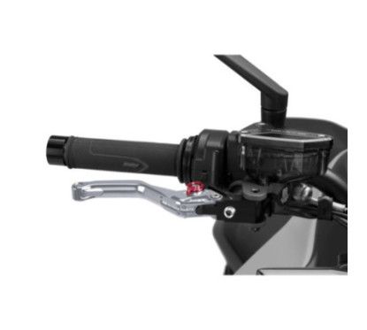 Puig 4.0 brake lever fixed short titanium and red selector
