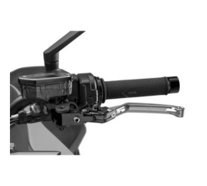 Maneta de embrague plegable Puig 4.0 plata y selector negro