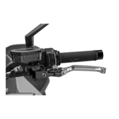 Levier d'embrayage pliable Puig 4.0 argent et selecteur argent