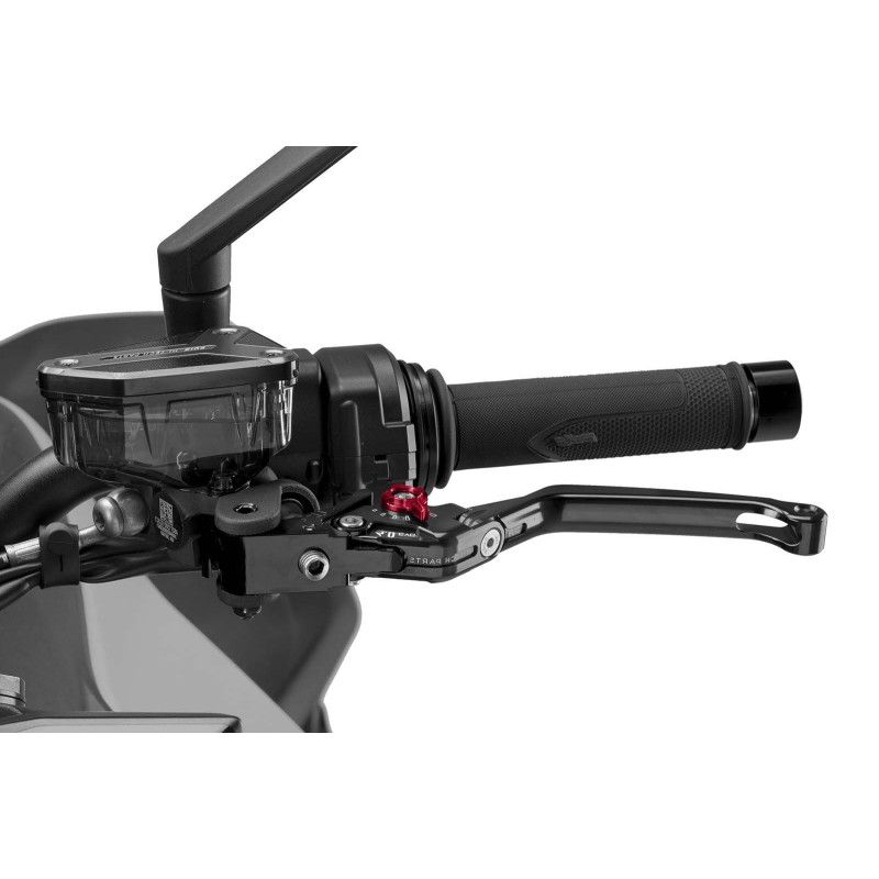 Levier d'embrayage pliable Puig 4.0 selecteur noir et rouge