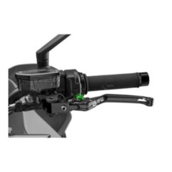 Puig 4.0 folding clutch lever black and green selector