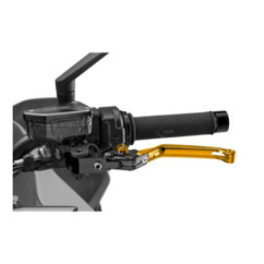 Puig 4.0 folding clutch lever gold and gold selector