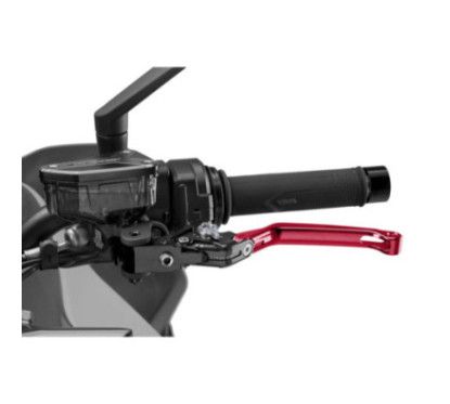 Maneta de embrague plegable Puig 4.0 roja y selector de titanio