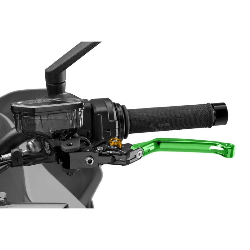 Levier d'embrayage pliable Puig 4.0 selecteur vert et or