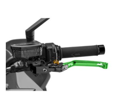Levier d'embrayage pliable Puig 4.0 selecteur vert et or