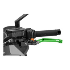 Maneta de embrague plegable Puig 4.0 selector verde y naranja