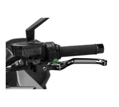 Puig 4.0 fixed clutch lever black and green selector