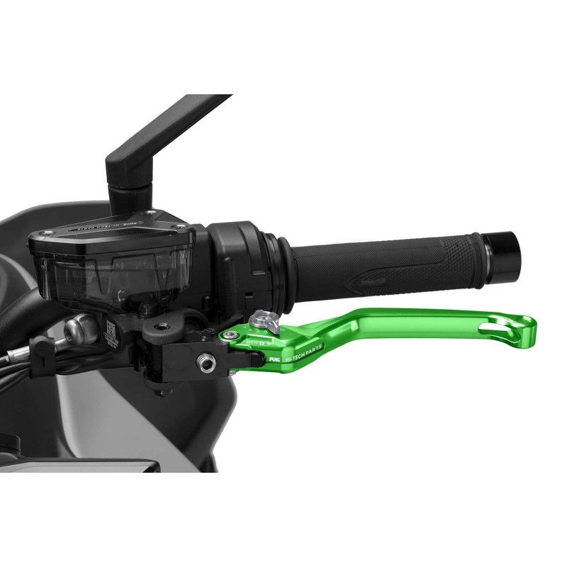 Maneta de embrague fija Puig 4.0 verde y selector de titanio