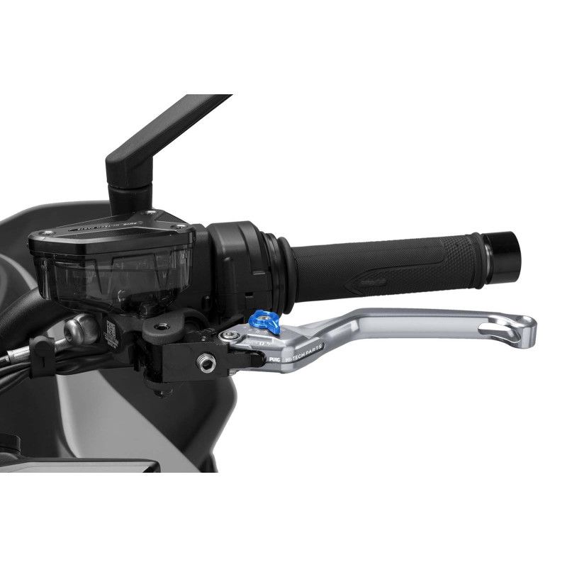 Puig 4.0 lever fixed clutch titanium and blue selector