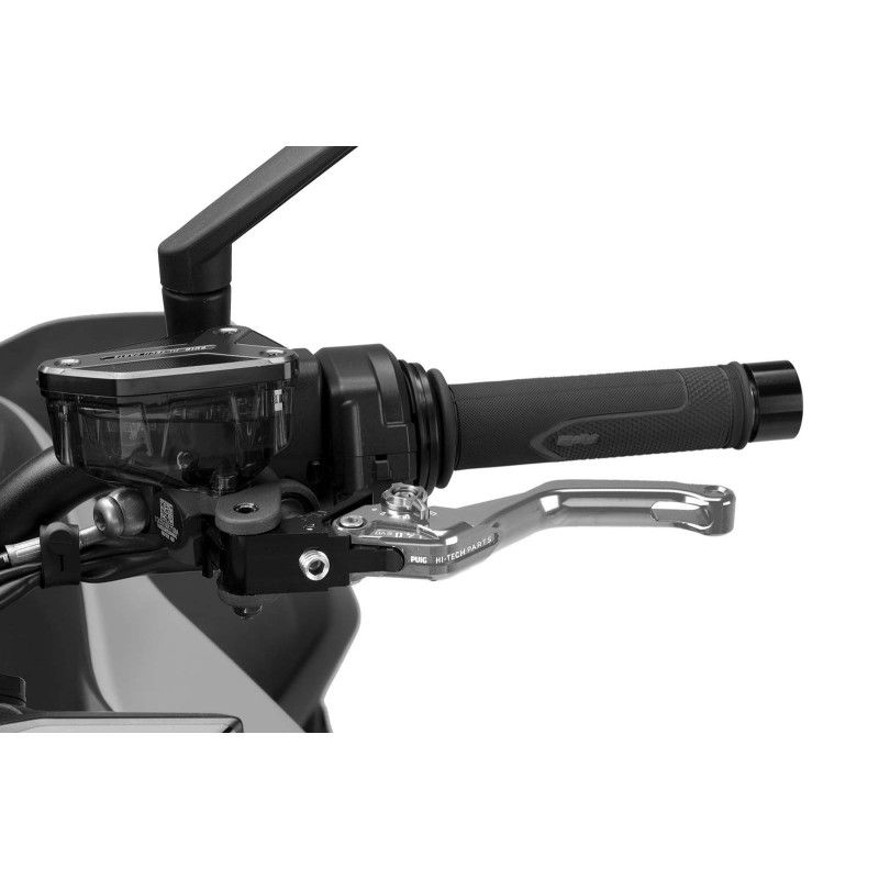 Puig 4.0 lever fixed clutch short silver and silver selector