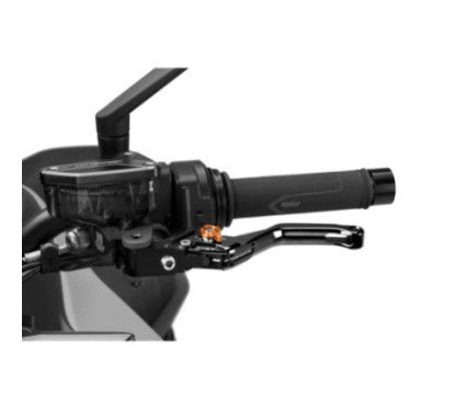 Puig 4.0 lever fixed clutch short black and orange selector