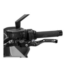 Puig 4.0 lever fixed clutch short black and titanium selector