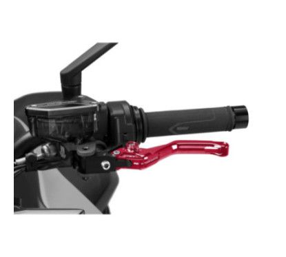 Puig 4.0 lever fixed clutch short red and red selector