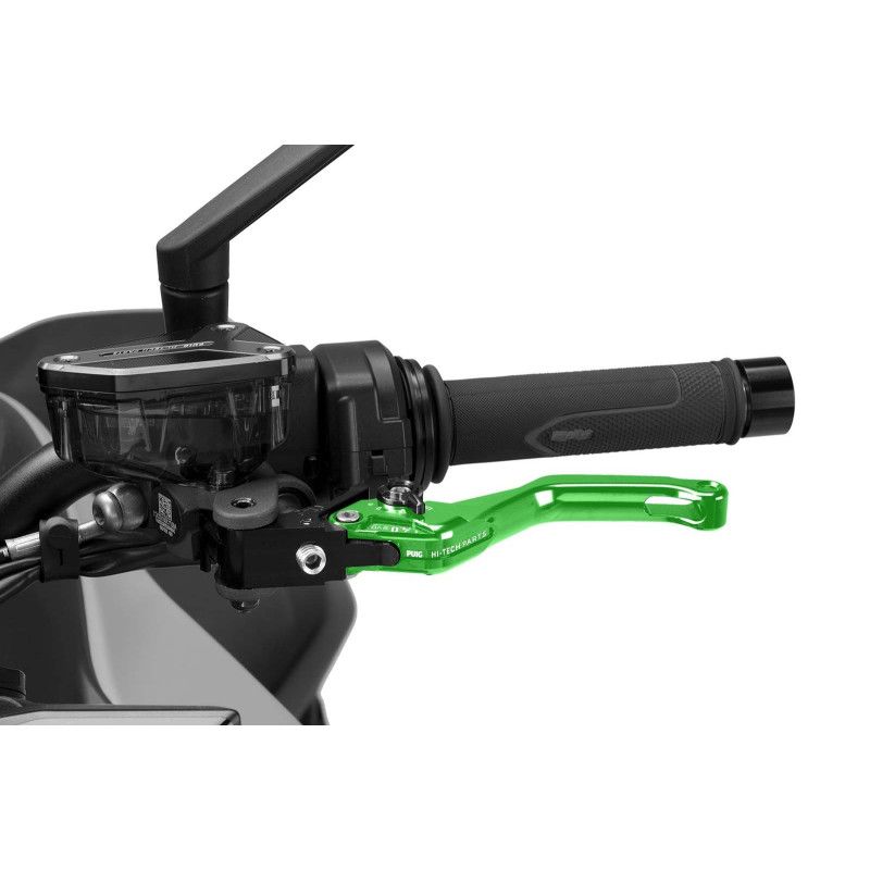 Levier d'embrayage fixe Puig 4.0 court selecteur vert et noir