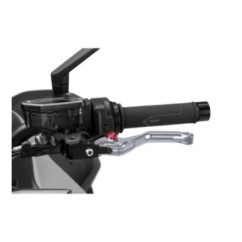 Puig 4.0 lever fixed clutch short titanium and red selector