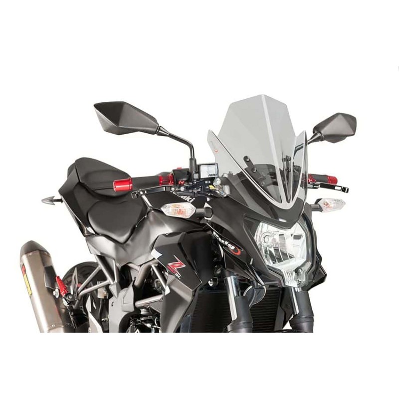 PUIG PARE - BRISE NAKED N.G. SPORT KAWASAKI Z250SL 15-16 FUMEE CLAIR