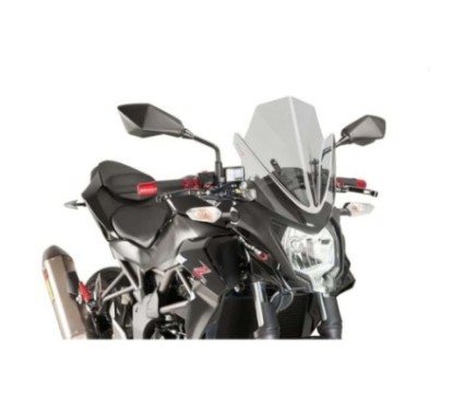 PUIG NAKED SCREEN NG SPORT KAWASAKI Z250SL 15-16 LEICHTER RAUCH