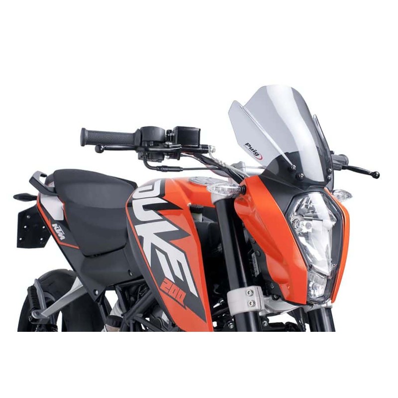 PUIG PARE - BRISE NAKED N.G. SPORT KTM 125 DUKE 11-16 FUMEE CLAIR