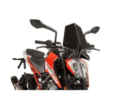 PUIG NAKED SCREEN NG SPORT KTM 125 DUKE 17-23 BLACK