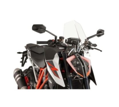 PUIG CUPOLINO NAKED NEW GENERATION SPORT PER KTM 1290 SUPERDUKE R 17'-19' TRASPARENTE