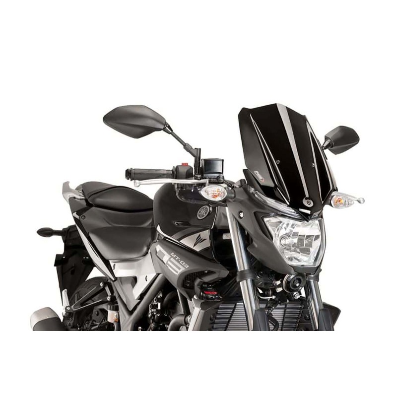 PUIG CUPULA NAKED N.G. TOURING YAMAHA MT-03 16-19 NEGRO