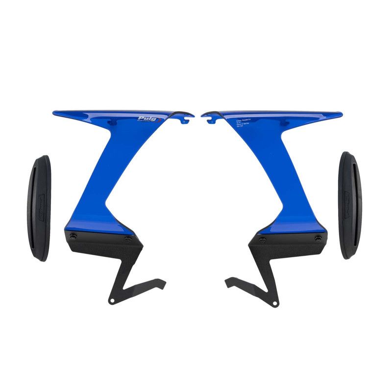 PUIG SPOILER LATERALE DOWNFORCE RACE KAWASAKI ZX-6R NINJA 24-26 BLEU | Puig