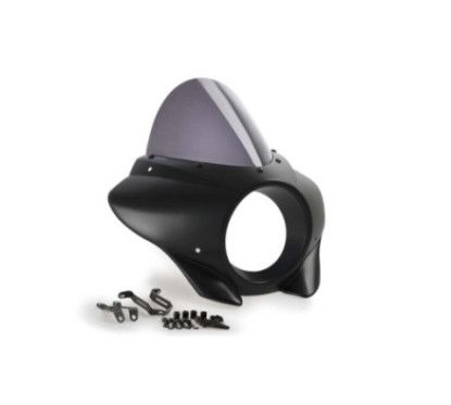 PUIG Halbverglaste Windschutzscheibe Touring Mirage Kawasaki Eliminator 500 24-26 Dunkelgrau-22145F | Puig