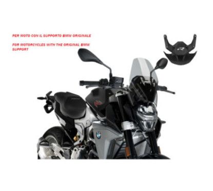 PUIG NAKED NG SPORT SCHEIBENHALTER OEM FUR BMW F900 R 20-24 LEICHT GETONT | Puig