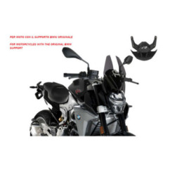 PUIG NAKED NG SPORT SCHEIBENHALTER OEM FUR BMW F900 R 20-24 DUNKEL GETONT