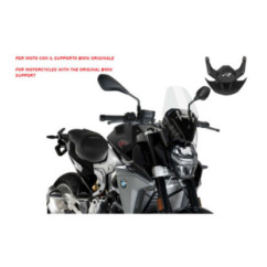 Pare-brise Puig Naked NG Sport-Supp. OEM pour BMW F900 R 20-24 Transparent