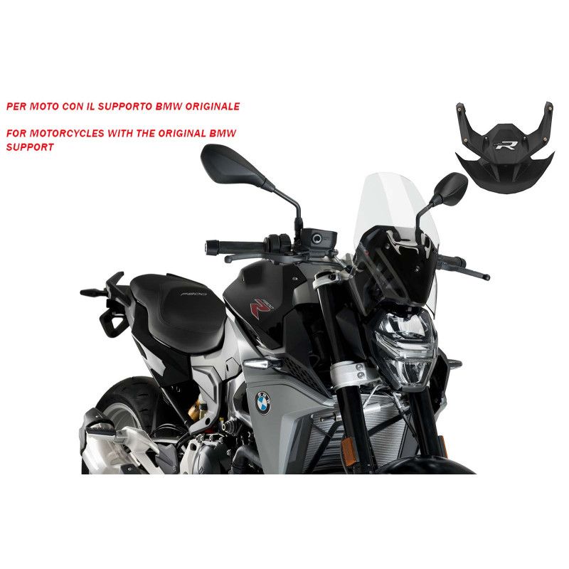 PUIG CUPOLINO NAKED N.G. SPORT-SUPP.OEM PER BMW F900 R 20-24 TRASPARENTE | Puig