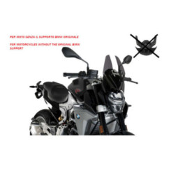 CUPULA DEPORTIVA PUIG NAKED NG SIN SOPORTE. PARA BMW F900 R 2020-24 AHUMADO OSCURO