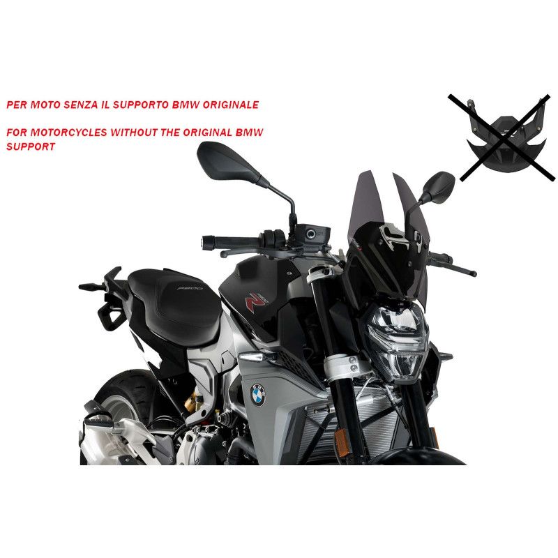 CUPULA DEPORTIVA PUIG NAKED NG SIN SOPORTE. PARA BMW F900 R 2020-24 AHUMADO OSCURO | Puig