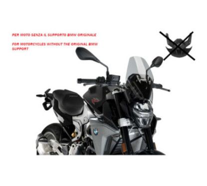 PUIG CUPOLINO NAKED N.G. SPORT-NO SUPP. PER BMW F900 R 20-24 TRASPARENTE | Puig
