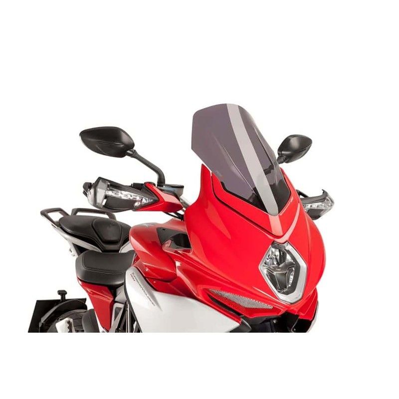 puig windshield touring for mv agusta turismo veloce 800 lusso 14 23 dark smoke