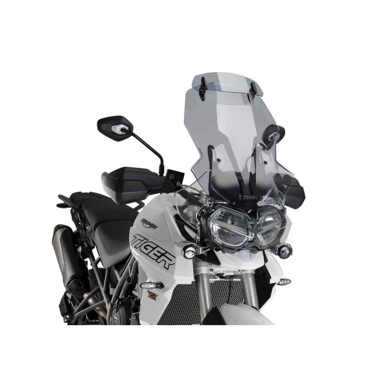 puig cupolino touring visiera per triumph tiger xrt xcx 18 20 fume chiaro