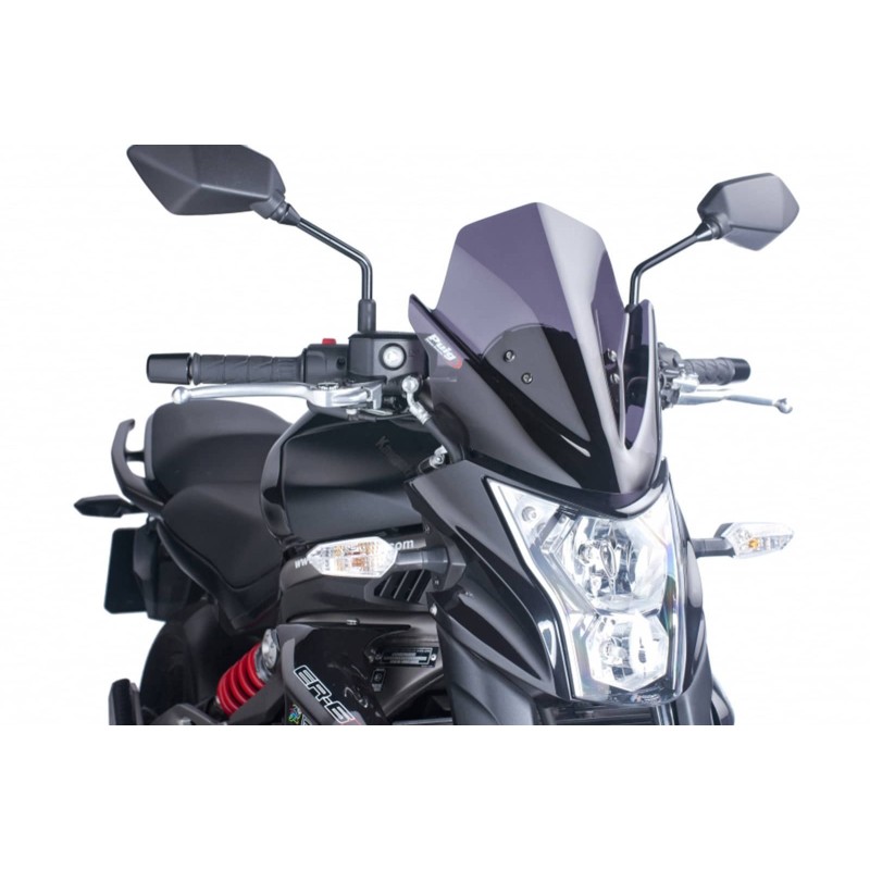 PUIG CUPOLINO NAKED NEW GENERATION SPORT KAWASAKI ER-6N 12'-16' FUME SCURO