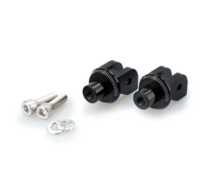 Adaptateurs de repose-pilote fixes Puig Ducati Monster 937 24-25 noir