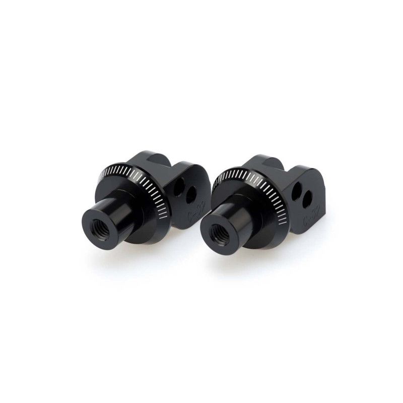 Puig feste Beifahrer-Fussrastenadapter Ducati Scrambler Icon 17-18 schwarz