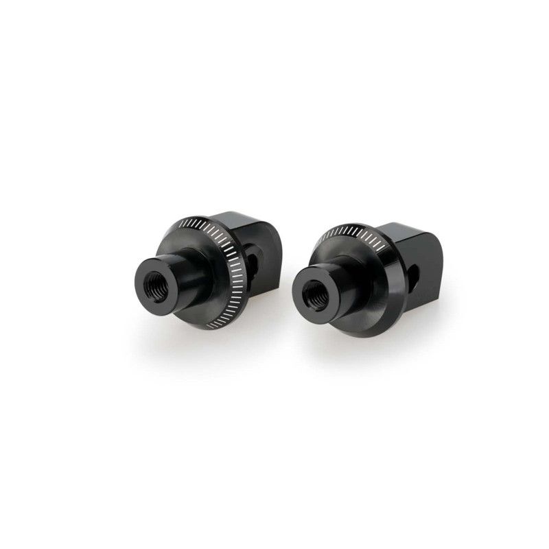 Puig fixed passenger footrest adapters Indian FTR 1200 23-25 black