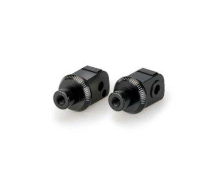 Puig fixed passenger footrest adapters for Honda Forza 750 2025 black