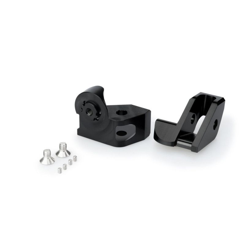Puig adjustable rider rest adapters for BMW R1200GS 08-12 black