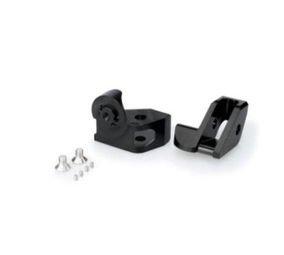 Puig adjustable rider rest adapters for BMW R1200GS 08-12 black