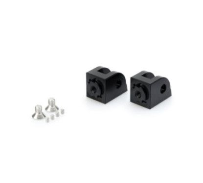 Puig Adjustable Rider Rests Adapters for Honda CBR600RR 05-06 Black