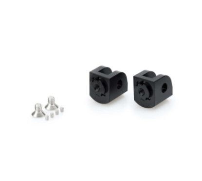 Puig Adjustable Rider Rests Adapters for Kawasaki Ninja 400 23-24 Black