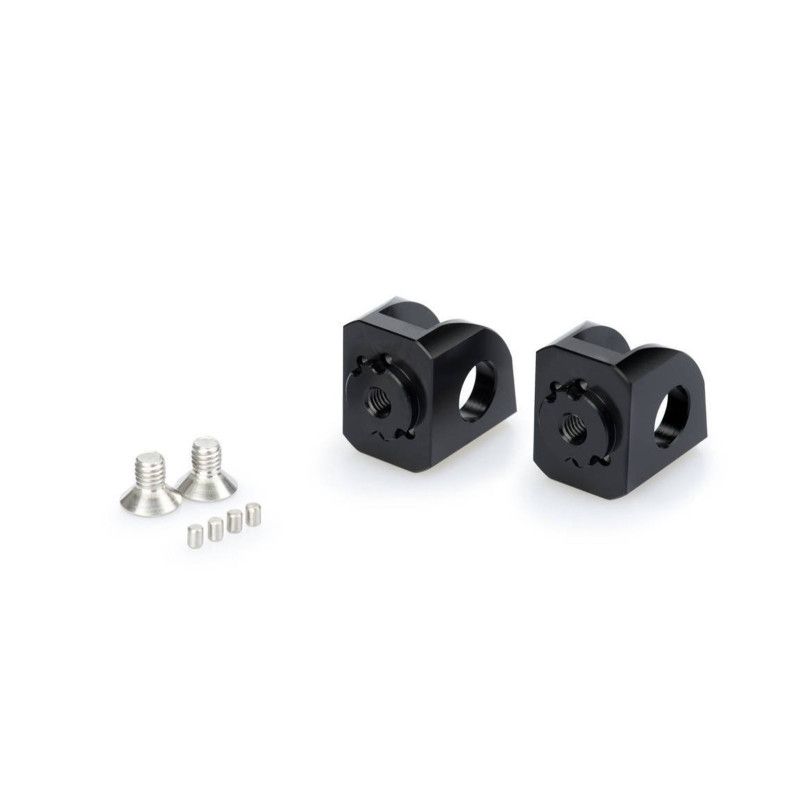 Puig adjustable rider footrest adapters for Kawasaki Versys 650 2021 black