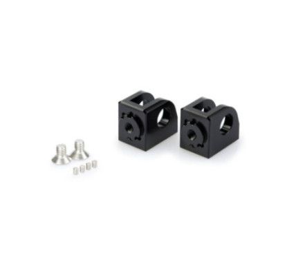 Adaptateurs de repose-pieds reglables Puig pour Kawasaki ZXR1400 16-20 Noir
