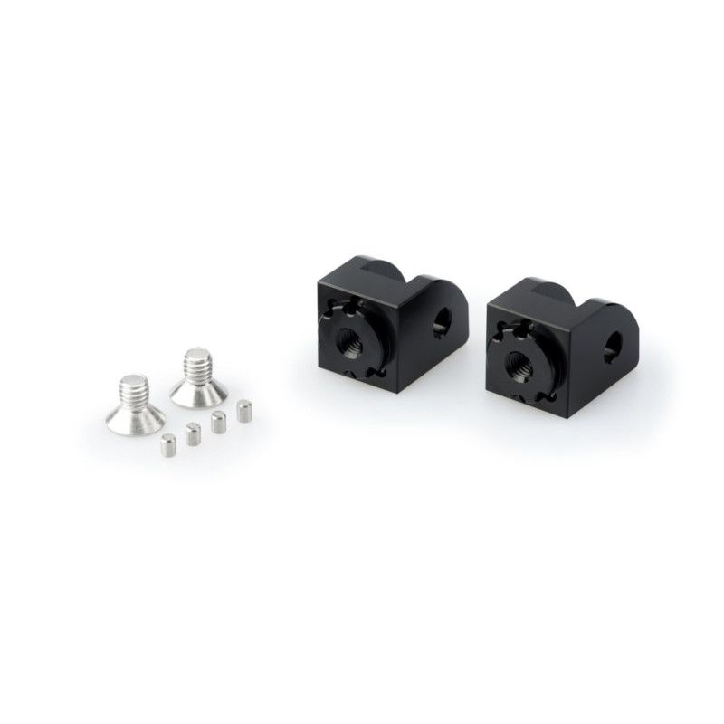 Puig adjustable passenger footrest adapters Ducati Streetfighter V4 23-25 black