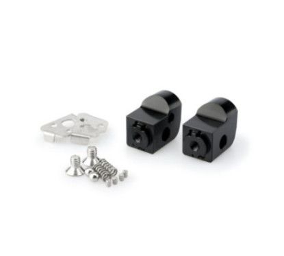 Puig adjustable passenger footrest adapters for BMW F700 GS 2016 black